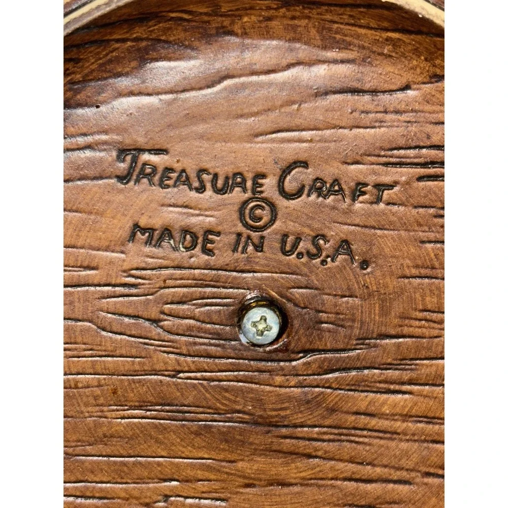 Vintage 1960s Treasure Craft Sugar Canister Jar Dutch Couple Faux Wood USA